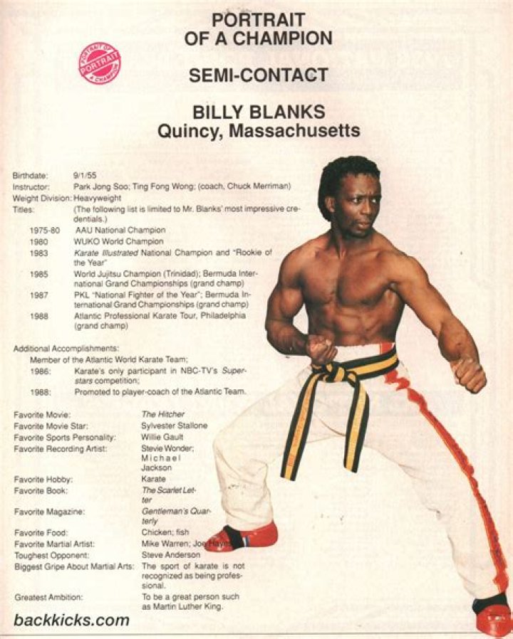 Billy Blanks Biography, Age, Height, Wife, Net Worth, Family