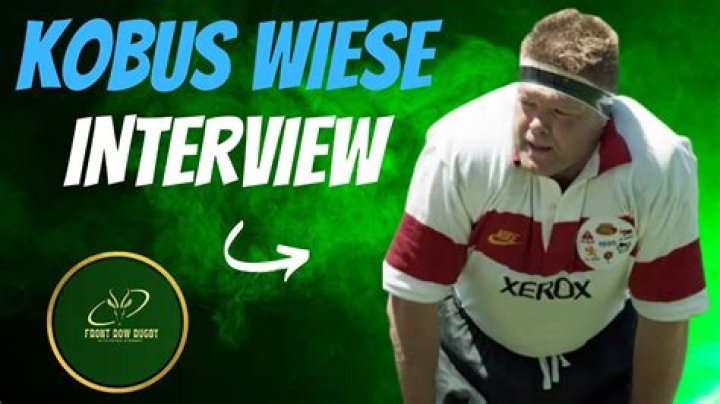 Kobus Wiese Biography, Age, Height, Wife, Net Worth, Family