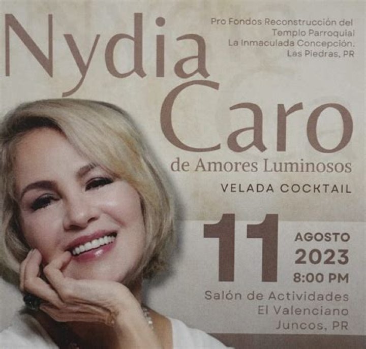 Nydia Caro biografía, edad, altura, esposa, net worth, familia