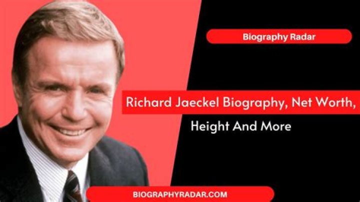 Richard Jaeckel biografía, edad, altura, esposo, net worth, familia